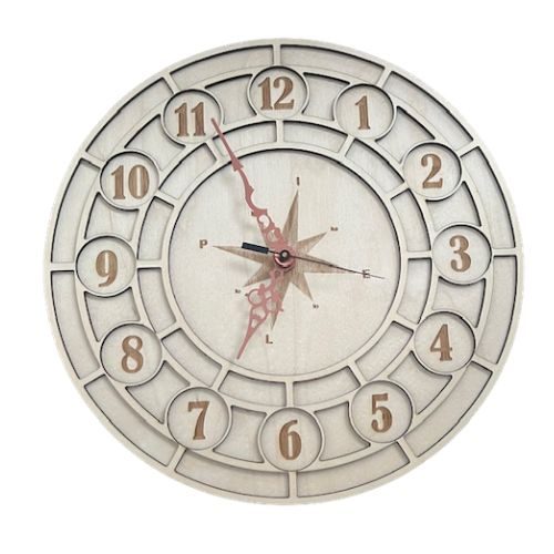 500-500 Kello numerot keskellä