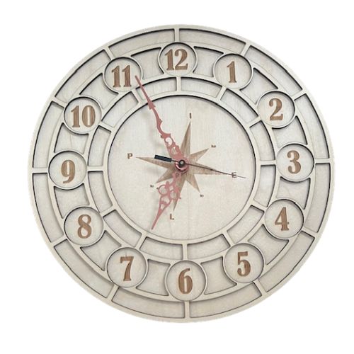 500-500 Kello numerot keskellä